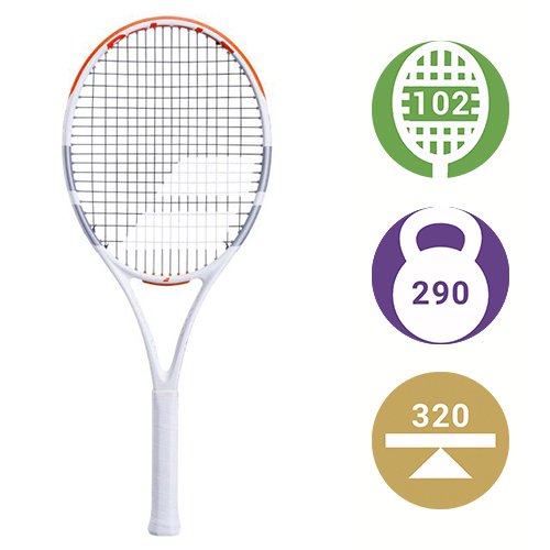 Babolat Evo Strike White/Red/Grey — теннисная ракетка, фото товара