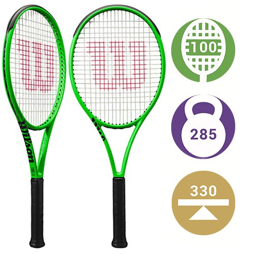 Wilson Blade 100L Version 8.0 Neon Green — теннисная ракетка, фото товара