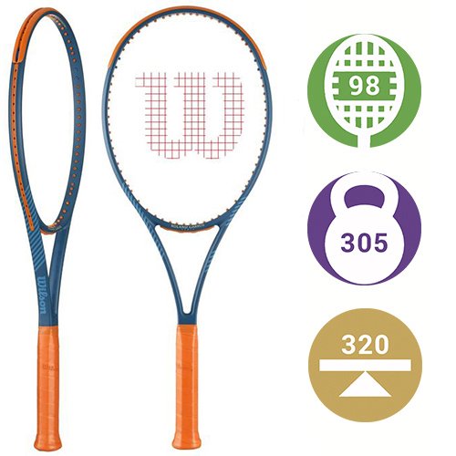 Wilson Blade 98 16x19 Version 9.0 Roland Garros (2024) — теннисная ракетка, фото товара
