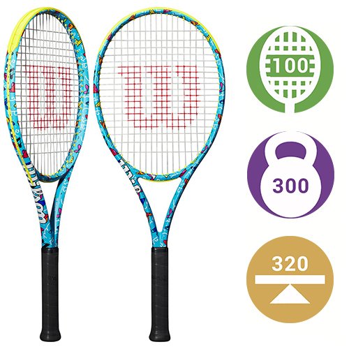 Wilson Ultra 100 V4.0 Britto Heart Limited Edition — теннисная ракетка, фото товара
