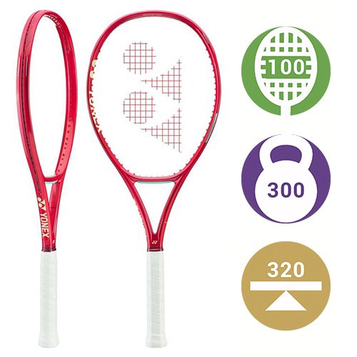Yonex Vcore 100 Ruby Red (2026) — теннисная ракетка, фото товара