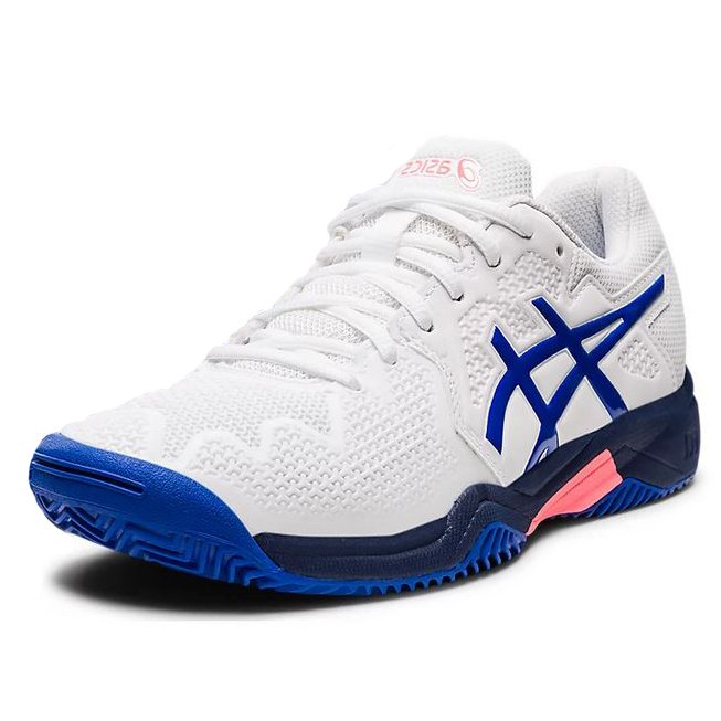 Asics Детские теннисные кроссовки Gel-Resolution 8 GS Clay White/Lazuri Blue — теннисные кроссовки, фото товара