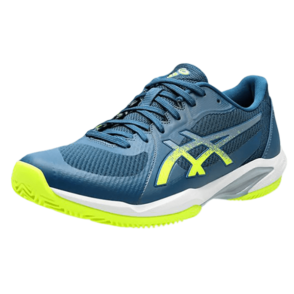 Asics Solution Swift FF 2 Clay Mako Blue/Safety Yellow — теннисные кроссовки, фото товара