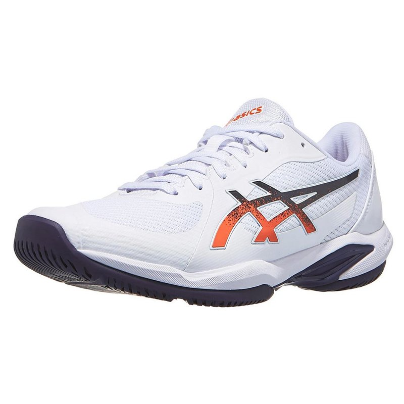 Asics Solution Swift FF 2 White/Nova Orange — теннисные кроссовки, фото товара