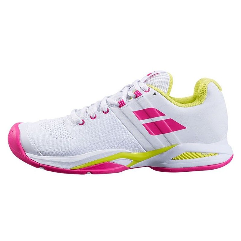 Babolat Propulse Blast All Court White/Pink/Yellow — теннисные кроссовки, фото товара