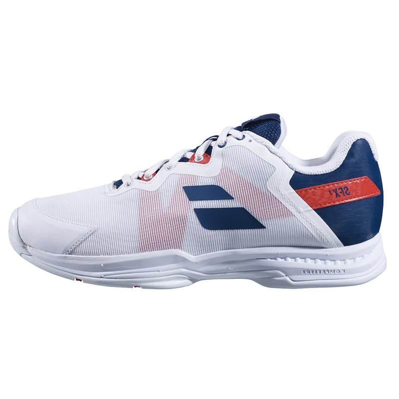 Babolat SFX3 All Cort M Белый/Сумеречно-синий — теннисные кроссовки, фото товара