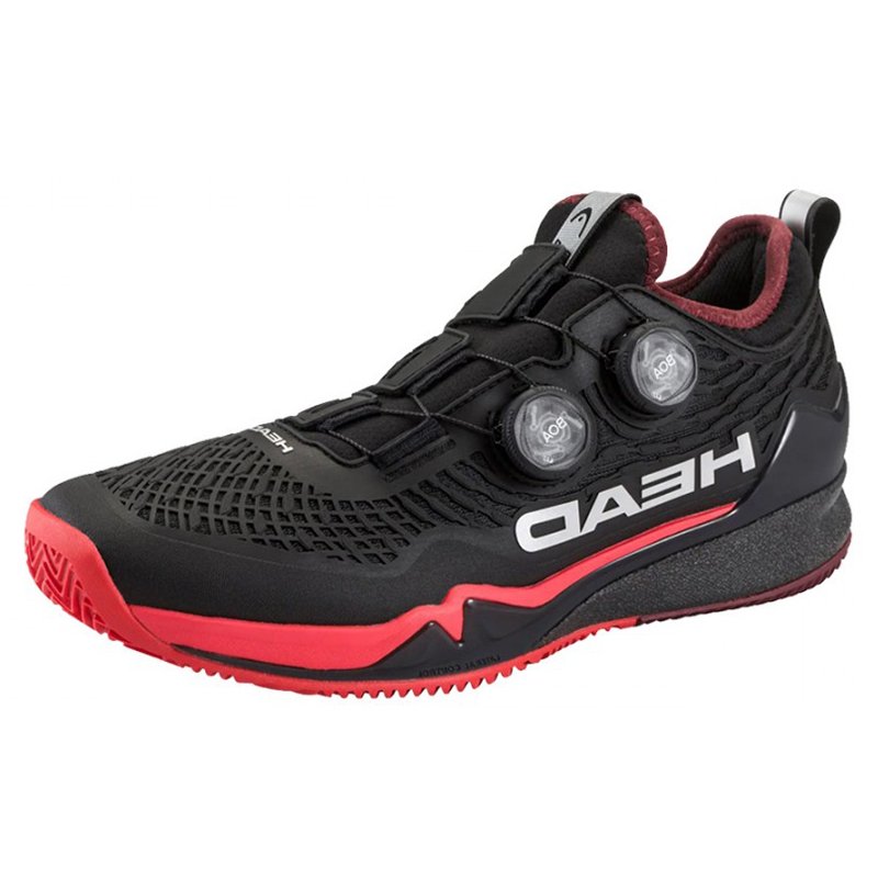 Head Endure Pro Boa Clay Black/Red — теннисные кроссовки, фото товара