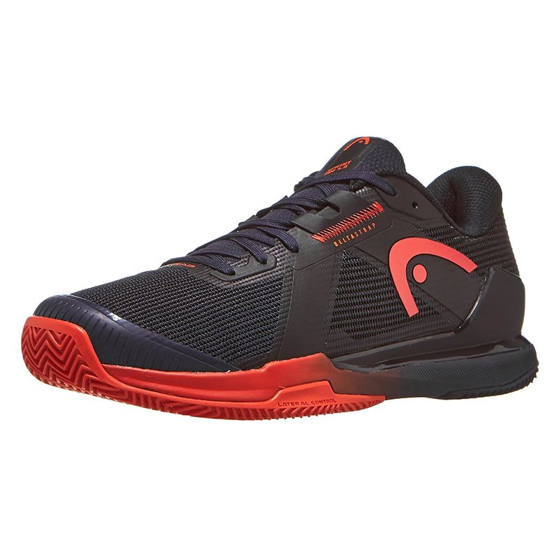 Head Sprint Pro 4.0 Сlay Men Dark Blue/Red — теннисные кроссовки, фото товара