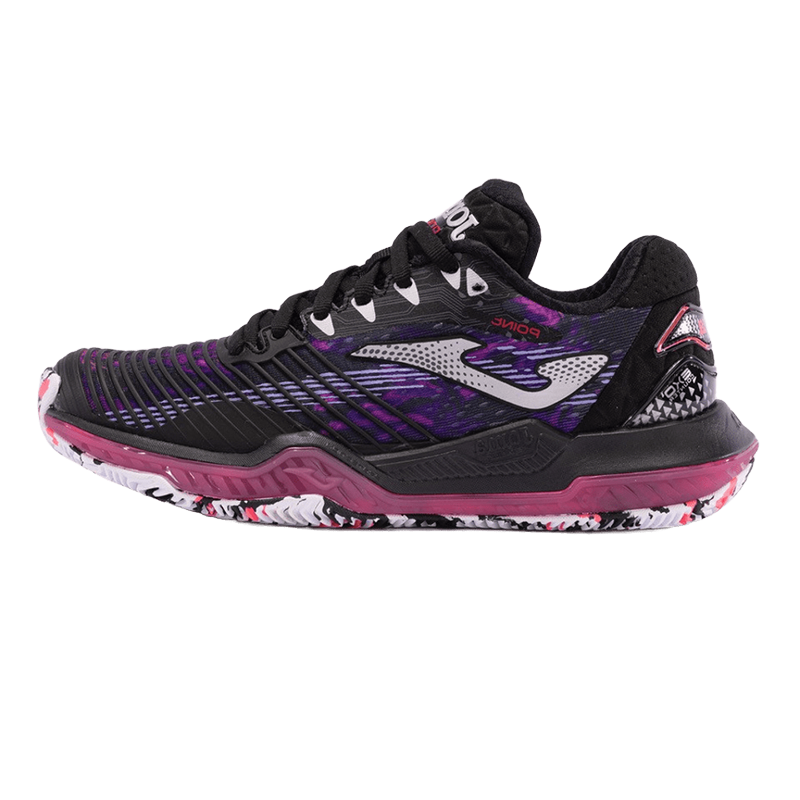 Joma Point Lady Clay 2401 Black/Fuchsia — теннисные кроссовки, фото товара
