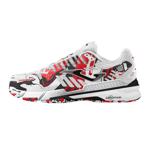 Joma Slam Men 2302 White/Black/Red — теннисные кроссовки, фото товара