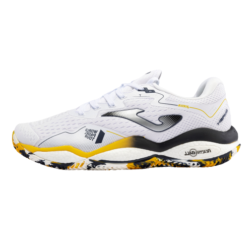 Joma Smash Men 2302 White/Black/Yellow — теннисные кроссовки, фото товара