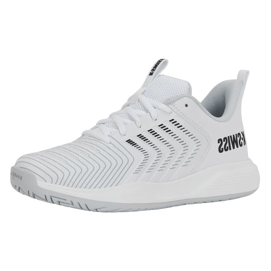K-Swiss Детские теннисные кроссовки Ultrashot Light White/Grey/Black — теннисные кроссовки, фото товара