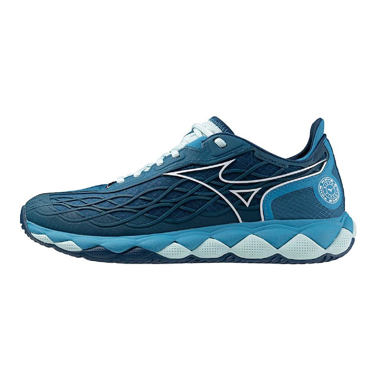 Mizuno Wave Enforce Tour All Court Moroccan Blue/White/Blue — теннисные кроссовки, фото товара