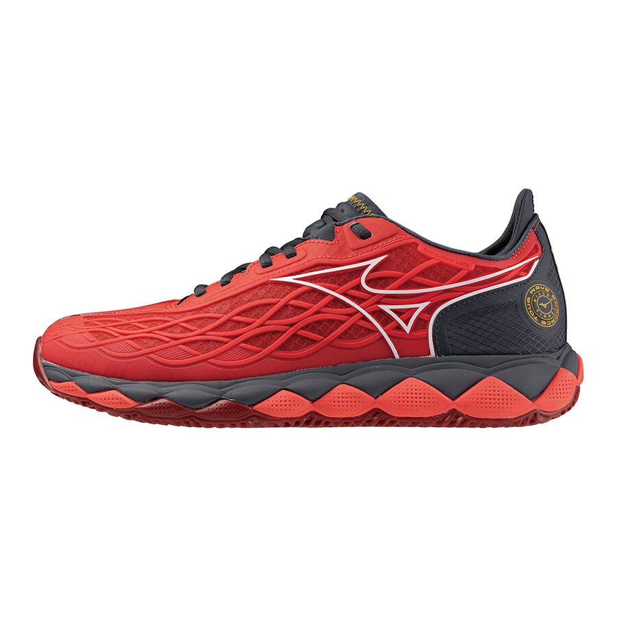 Mizuno Wave Enforce Tour Clay Court Radiant Red/White/Ebony — теннисные кроссовки, фото товара