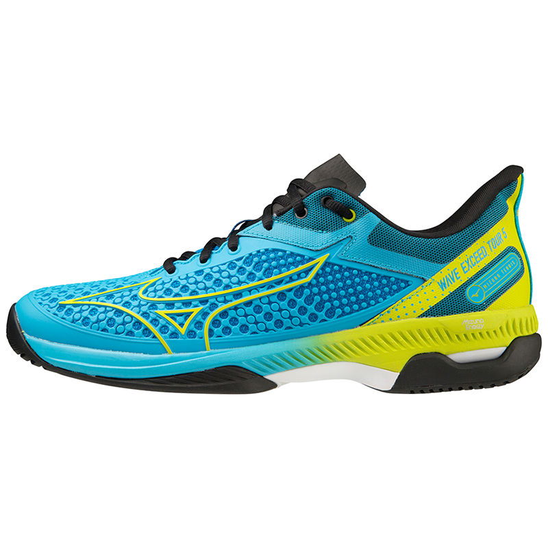 Mizuno Wave Exceed Tour 5 AC JetBlue/Bolt2(Neon)/Black — теннисные кроссовки, фото товара