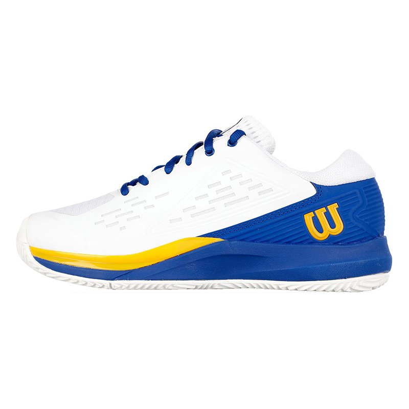 Wilson Rush Pro Ace Quiet Please Clay Court Women White/Blue — теннисные кроссовки, фото товара