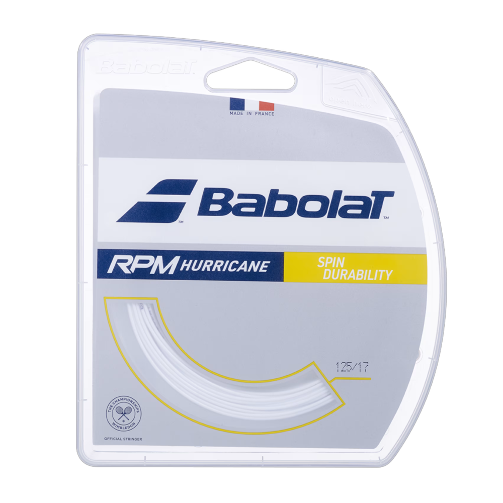 Babolat RPM Hurricane White 1.25 (12 м) — теннисная ракетка Струны Babolat RPM Hurricane White 1.25 (12 м)