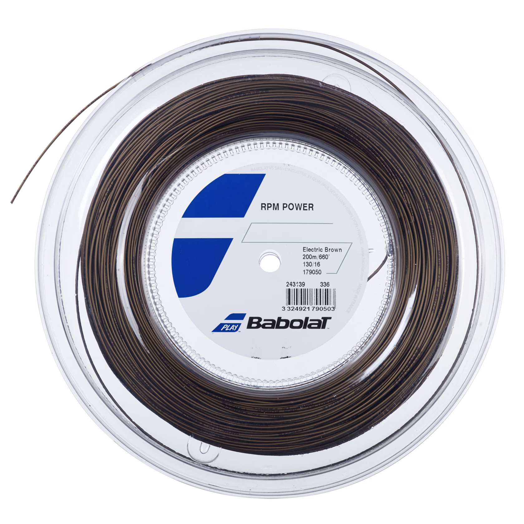 Babolat RPM Power Electric Brown 200M — теннисная ракетка Струны Babolat RPM Power Electric Brown 200M