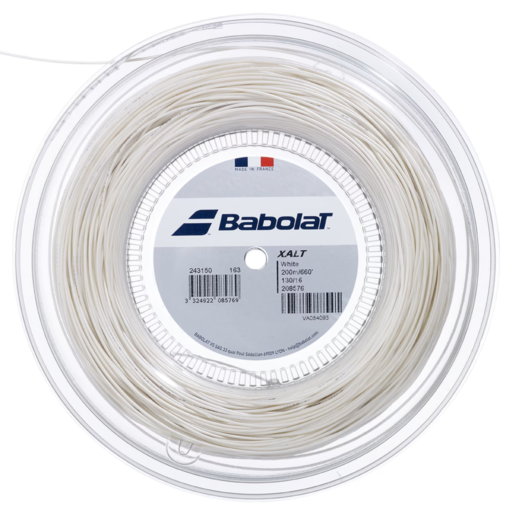 Babolat Xalt White Spiral 200M — теннисная ракетка Струны Babolat Xalt White Spiral 200M