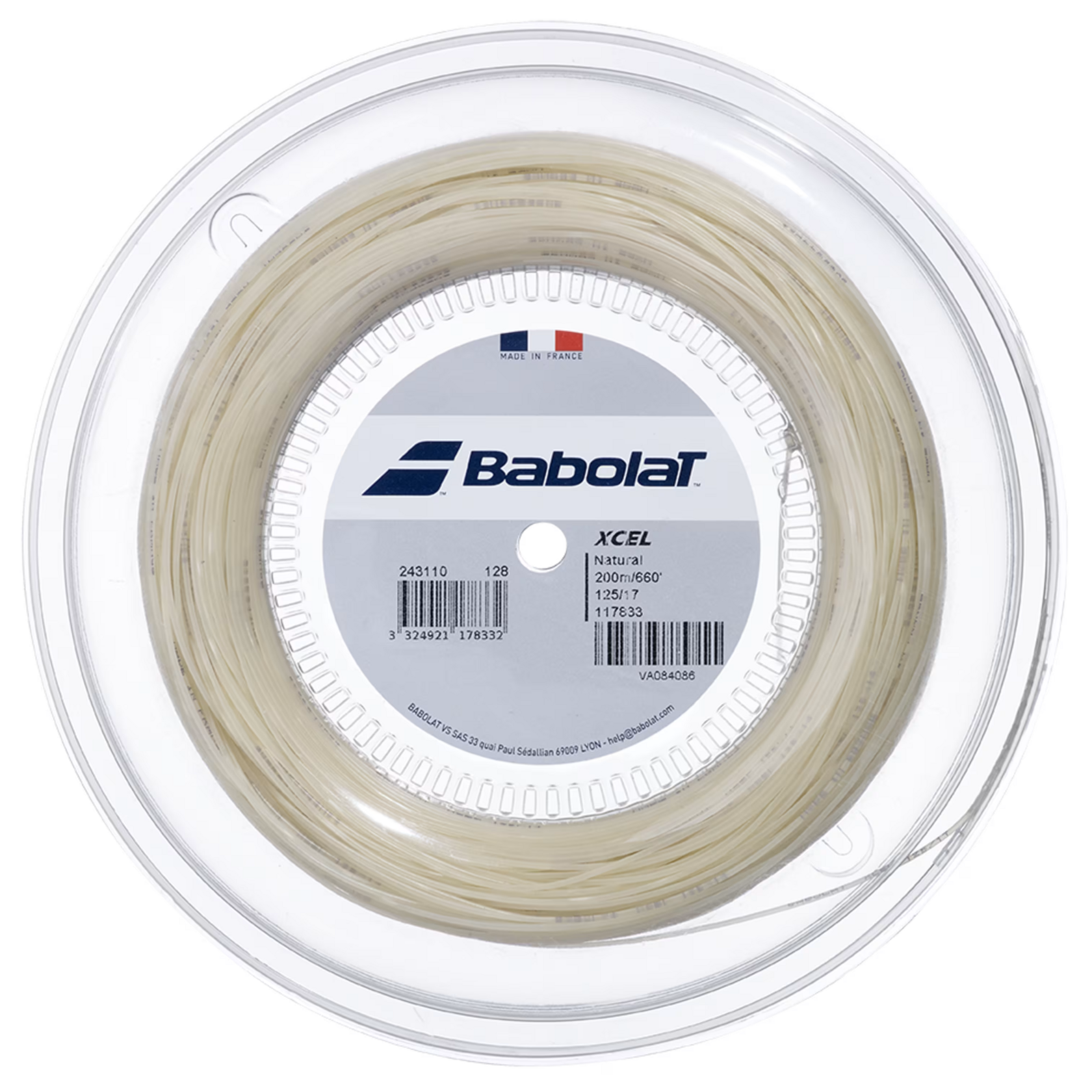 Babolat Xcel Natural 200M — теннисная ракетка Струны Babolat Xcel Natural 200M