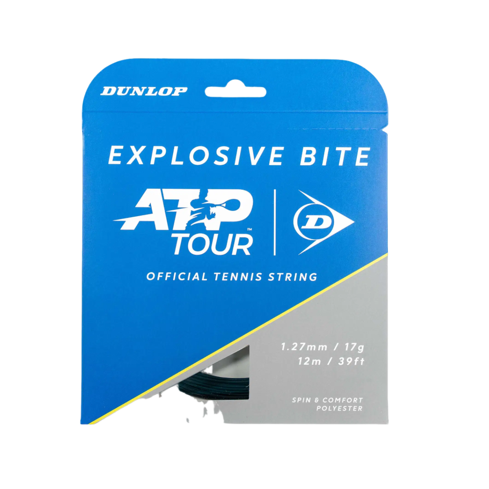 Dunlop Explosive Bite ATP Black 1.27 (12 м) — теннисная ракетка Струны Dunlop Explosive Bite ATP Black 1.27 (12 м)