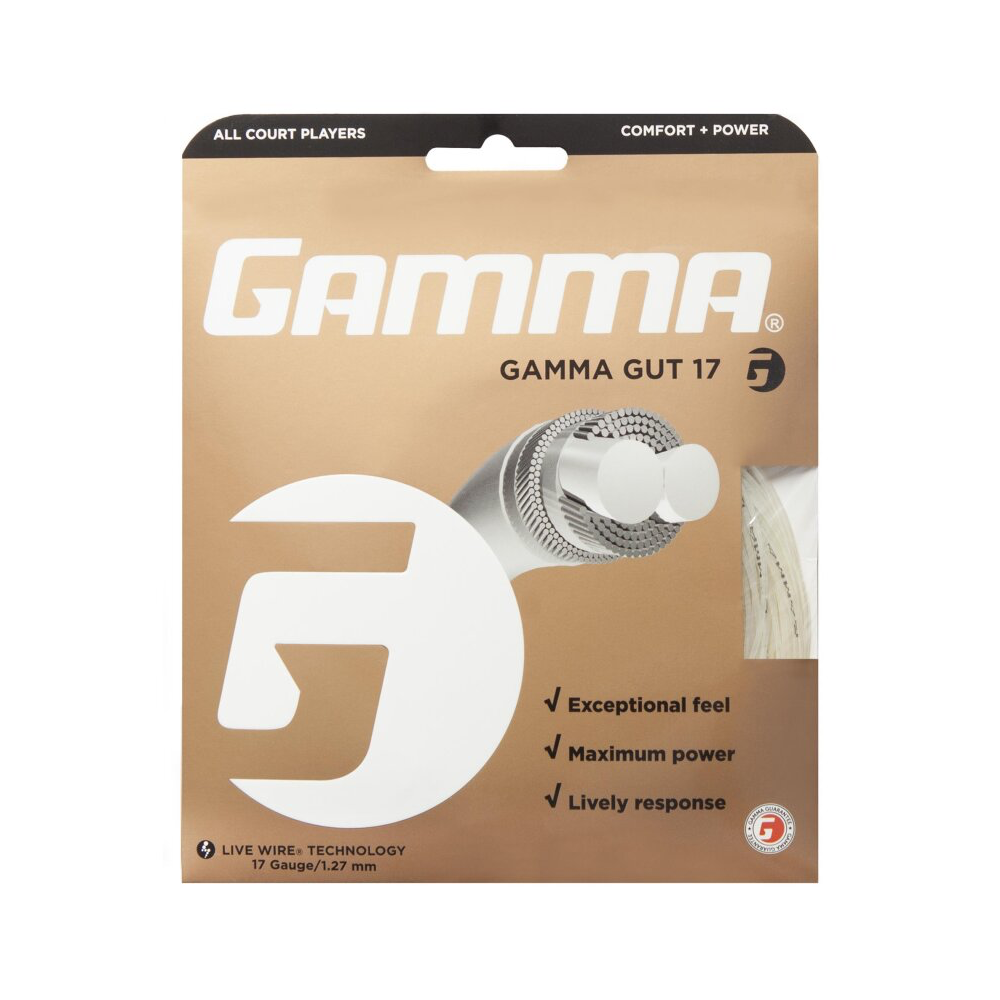Gamma Gut Natural 1.27 (12M) — теннисная ракетка Струны Gamma Gut Natural 1.27 (12M)