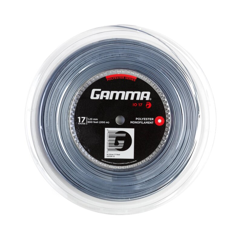 Gamma iO Silver 200M — теннисная ракетка Струны Gamma iO Silver 200M