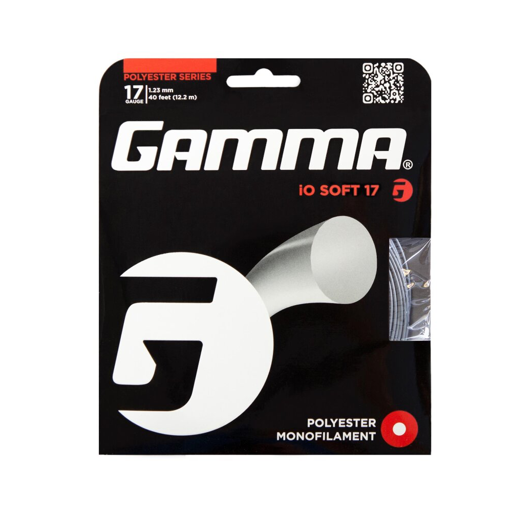 Gamma iO Soft Charcoal 1.23 (12M) — теннисная ракетка Струны Gamma iO Soft Charcoal 1.23 (12M)