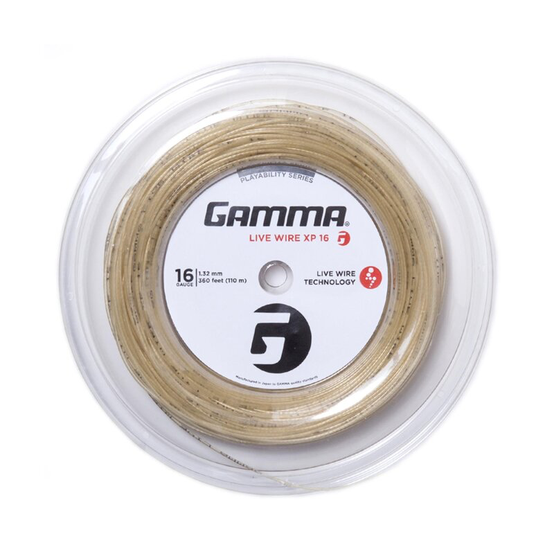 Gamma Live Wire XP Natural 110М — теннисная ракетка Струны Gamma Live Wire XP Natural 110М