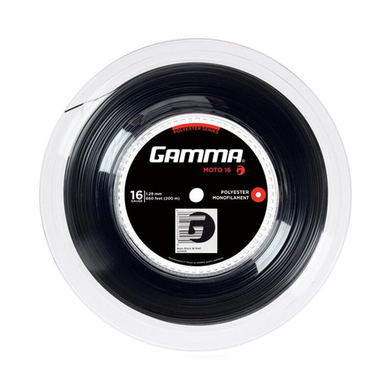 Gamma Moto Black 200M — теннисная ракетка Струны Gamma Moto Black 200M