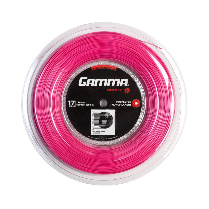 Gamma Moto Pink 200M — теннисная ракетка Струны Gamma Moto Pink 200M