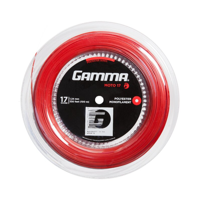 Gamma Moto Red 5 Years Limited Edition 100М — теннисная ракетка Струны Gamma Moto Red 5 Years Limited Edition 100М