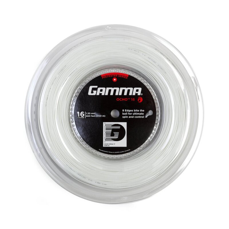 Gamma Ocho White 200М — теннисная ракетка Струны Gamma Ocho White 200М