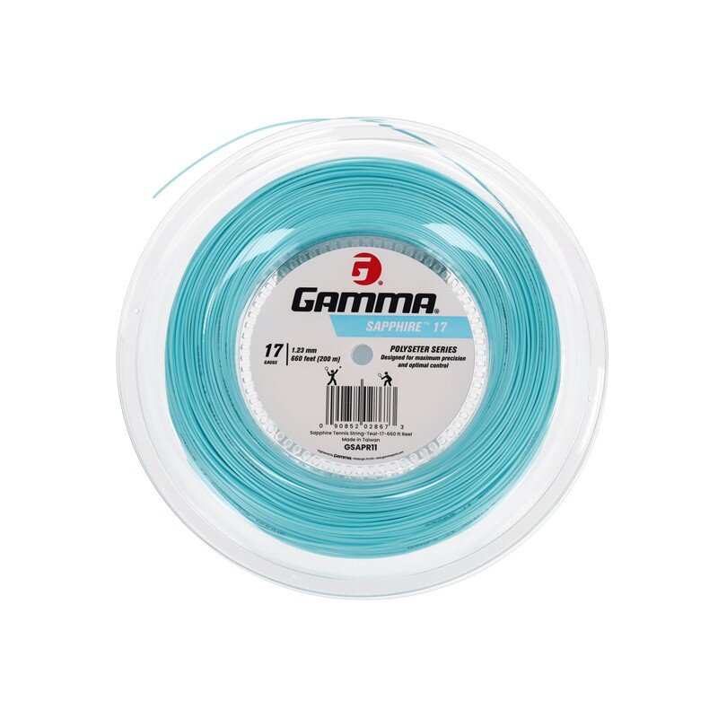Gamma Sapphire Light Blue 200М — теннисная ракетка Струны Gamma Sapphire Light Blue 200М
