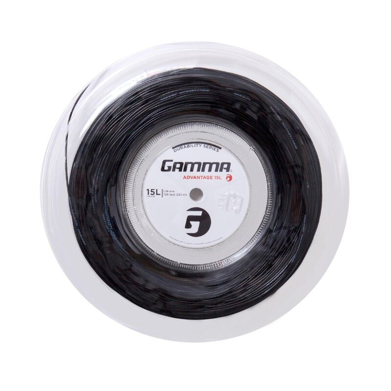 Gamma Tennisstring Advantage Black 220М — теннисная ракетка Струны Gamma Tennisstring Advantage Black 220М