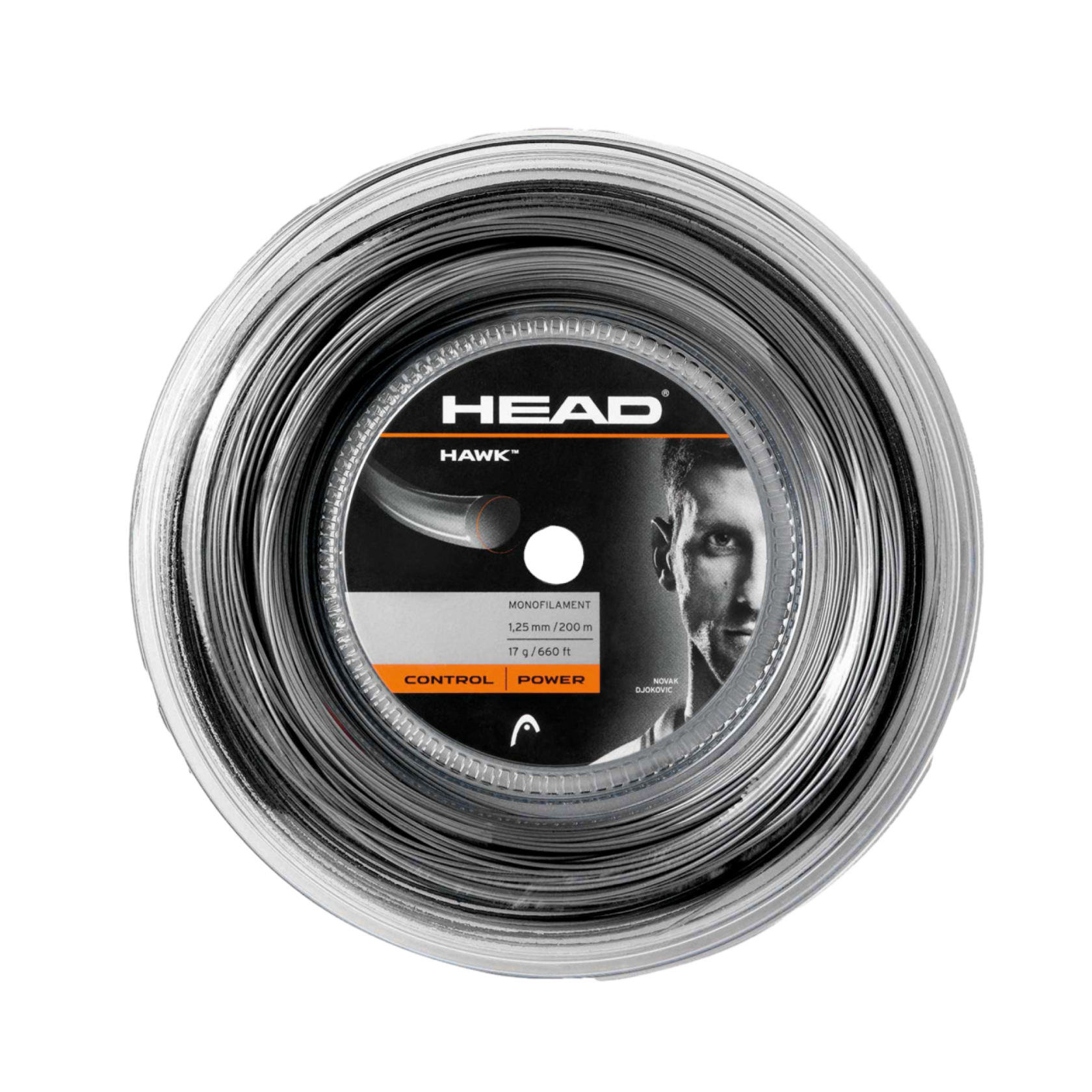 Head Hawk Black 200М — теннисная ракетка Струны Head Hawk Black 200М