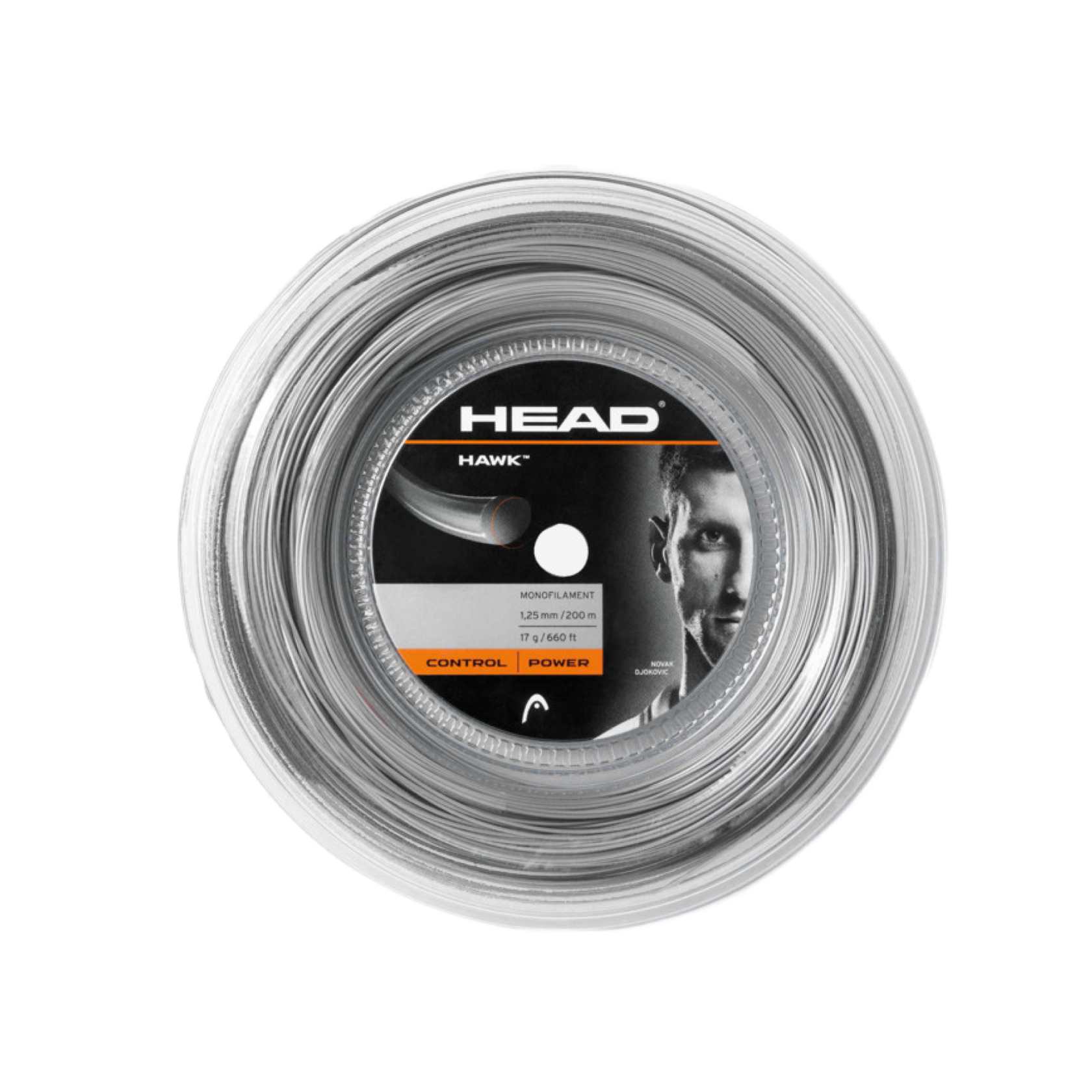 Head Hawk Grey 200М — теннисная ракетка Струны Head Hawk Grey 200М