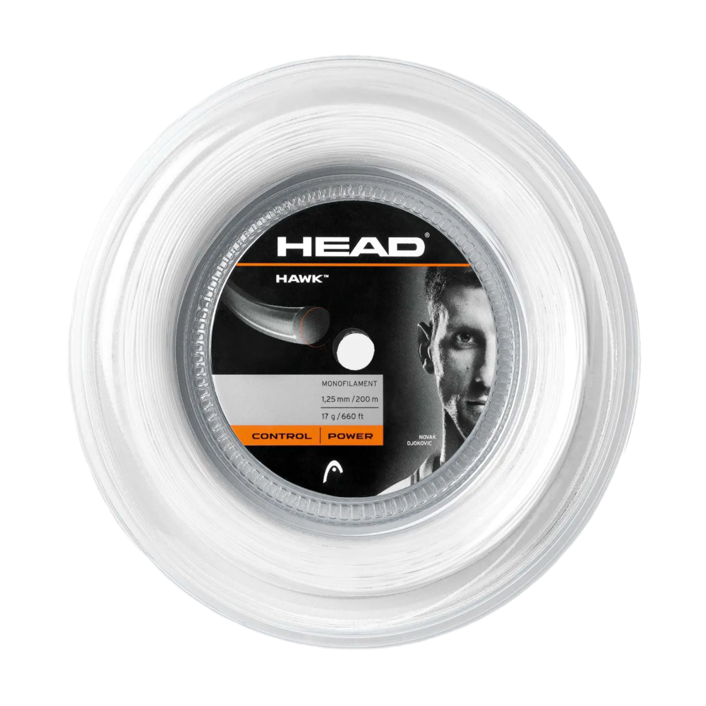 Head Hawk White 200М — теннисная ракетка Струны Head Hawk White 200М