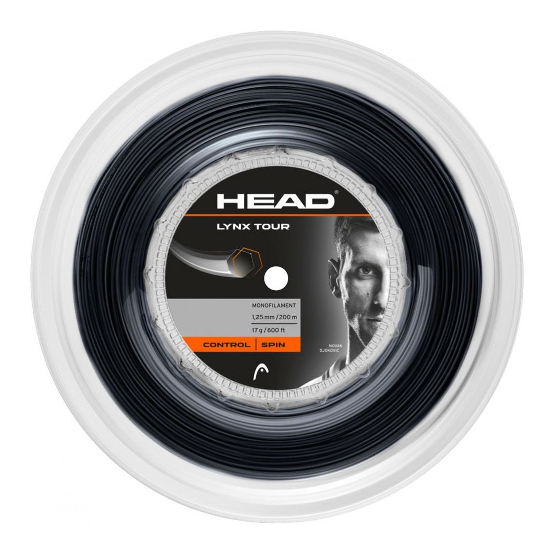 Head Lynx Tour Black 1.25 200 метров — теннисная струна, фото товара