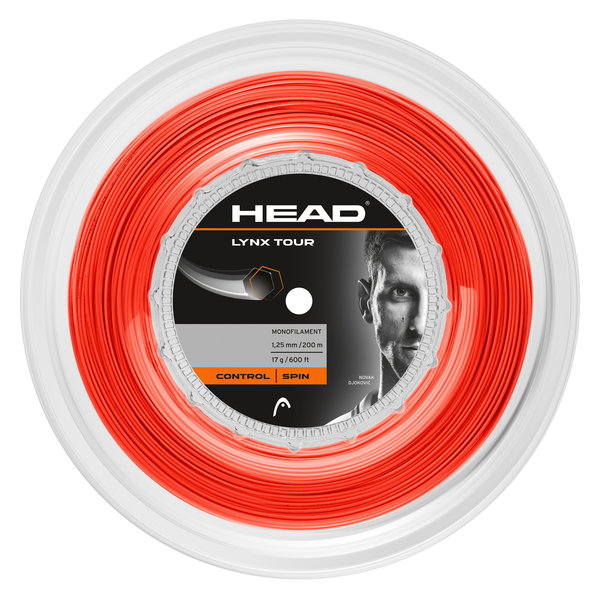 Head Lynx Tour Orange 1.25 200 метров — теннисная струна, фото товара