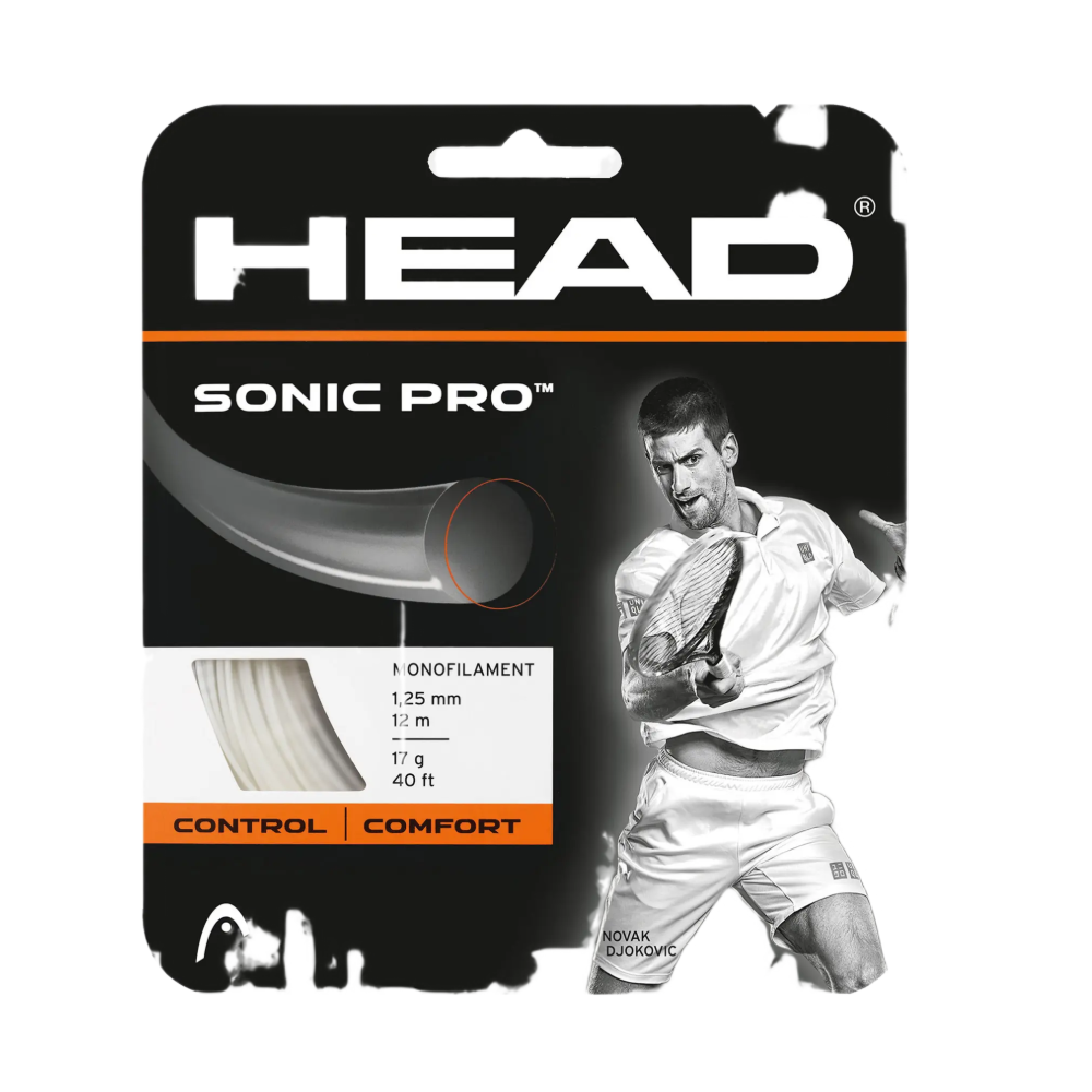 Head Sonic Pro White 1,25 (12 м) — теннисная ракетка Струны Head Sonic Pro White 1,25 (12 м)