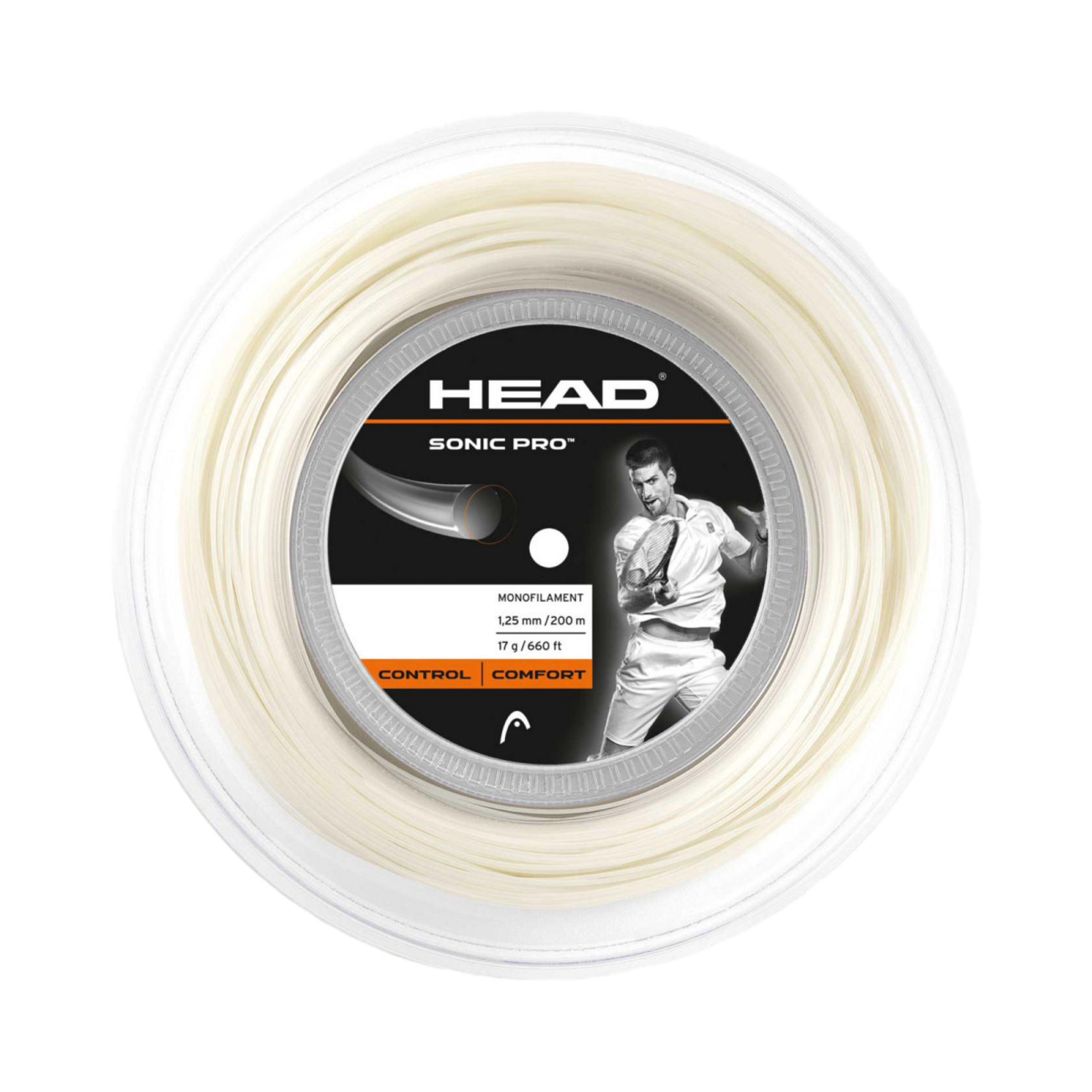 Head Sonic Pro White 200M — теннисная ракетка Струны Head Sonic Pro White 200M