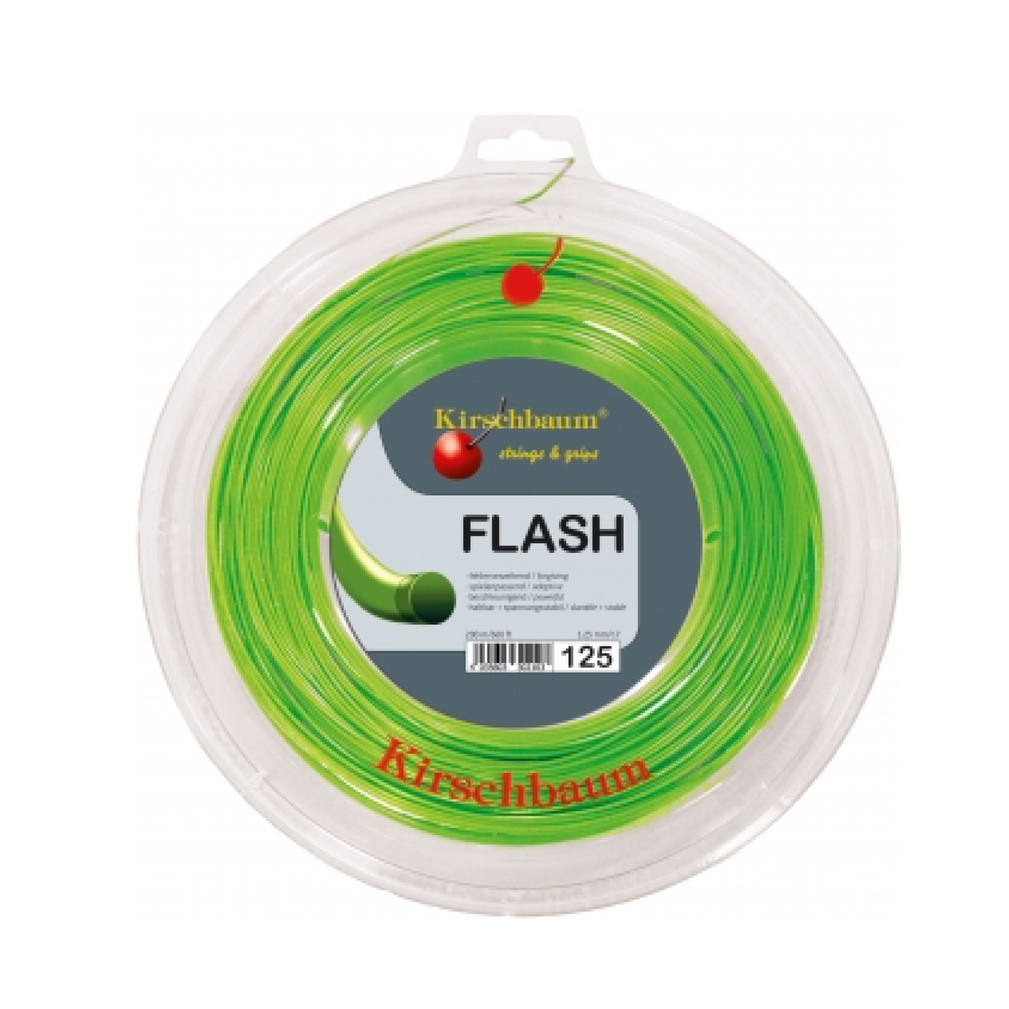 Kirschbaum Flash Green 200M — теннисная ракетка Струны Kirschbaum Flash Green 200M