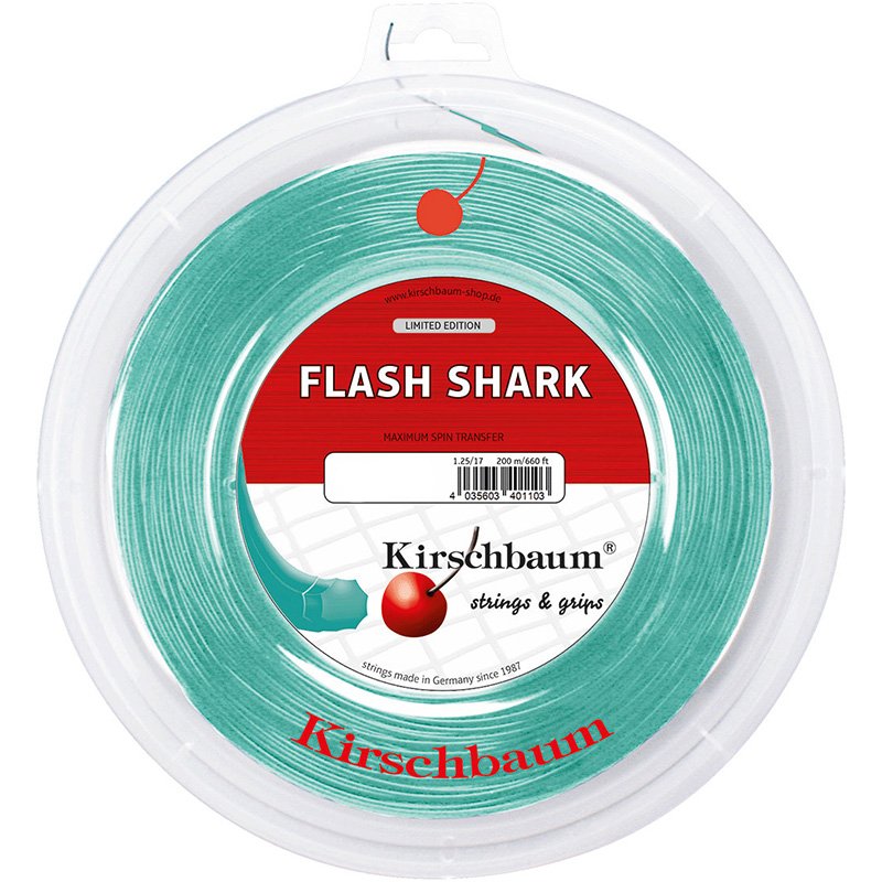 Kirschbaum Flash Shark Mint 1.25 200 метров​ — теннисная струна, фото товара