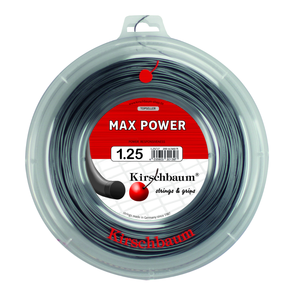 Kirschbaum Max Power Anthracite 200M — теннисная ракетка Струны Kirschbaum Max Power Anthracite 200M