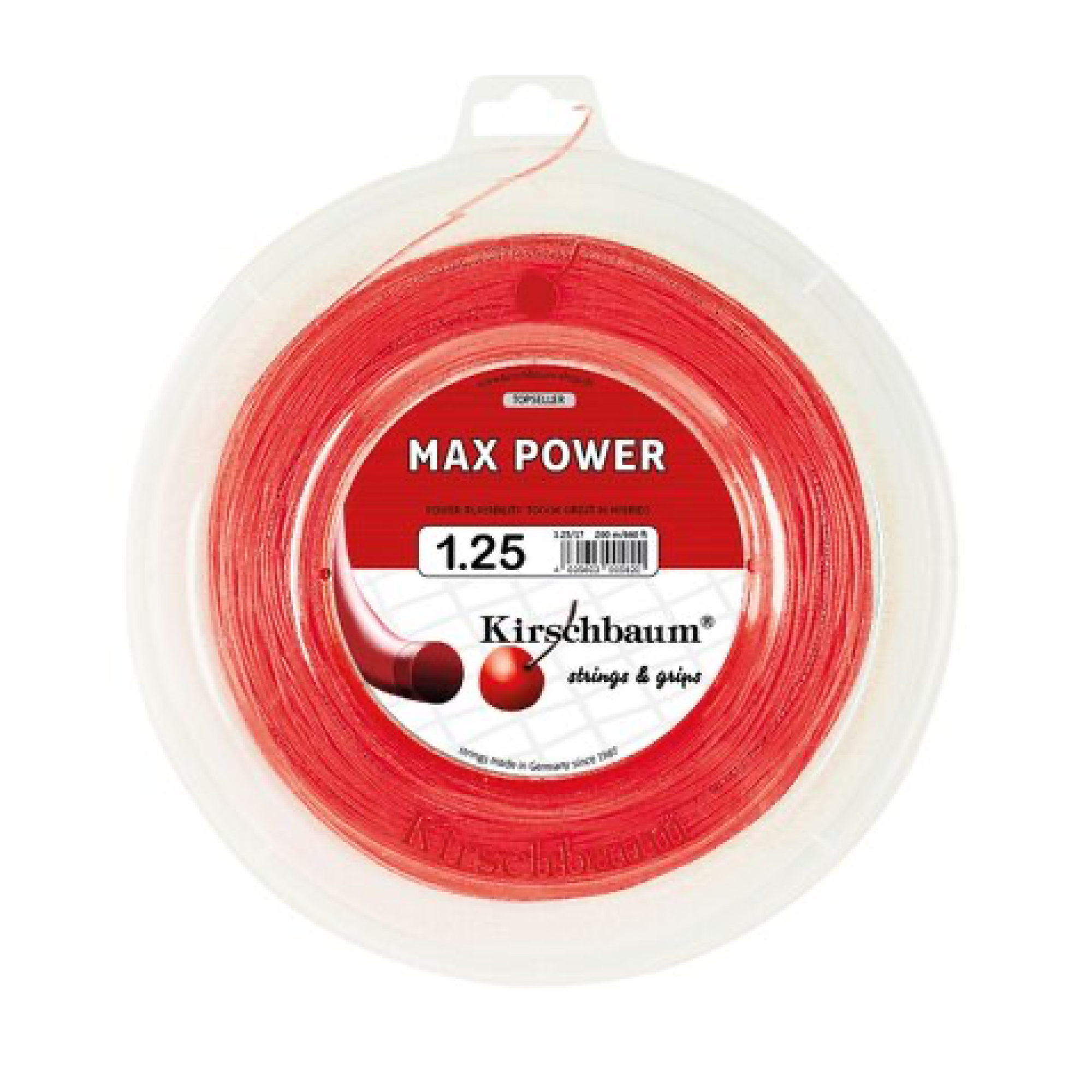 Kirschbaum Max Power Red 200M — теннисная ракетка Струны Kirschbaum Max Power Red 200M