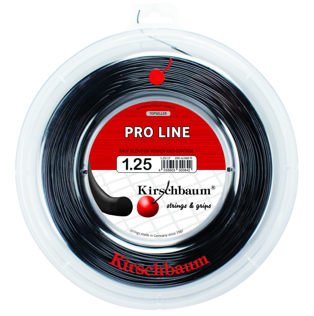 Kirschbaum Pro Line Black 200M — теннисная ракетка Струны Kirschbaum Pro Line Black 200M