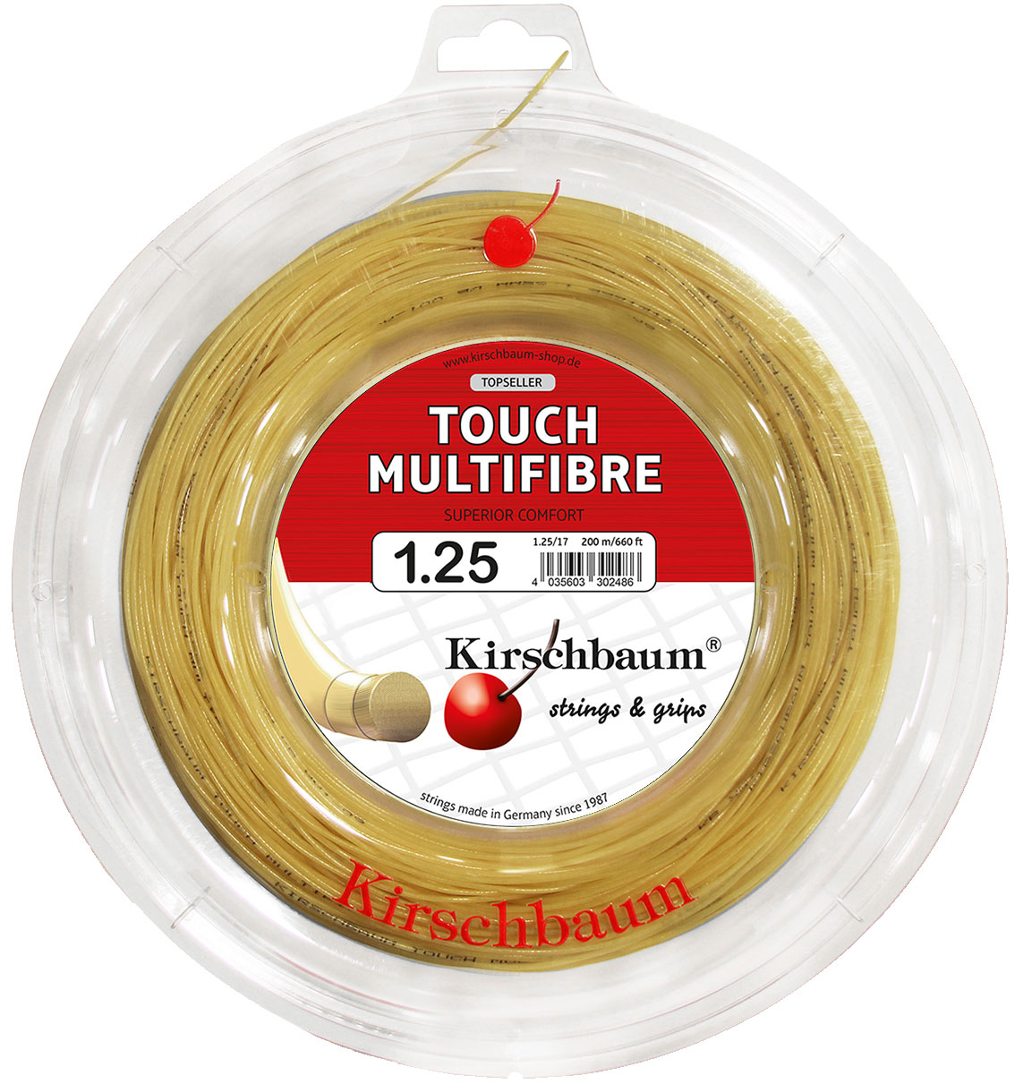 Kirschbaum Touch Multifibre 200M — теннисная ракетка Струны Kirschbaum Touch Multifibre 200M
