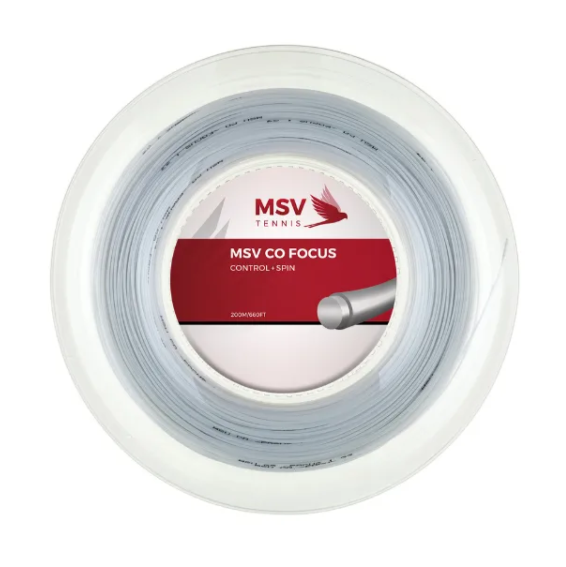 MSV Co Focus White 200M — теннисная ракетка Струны MSV Co Focus White 200M