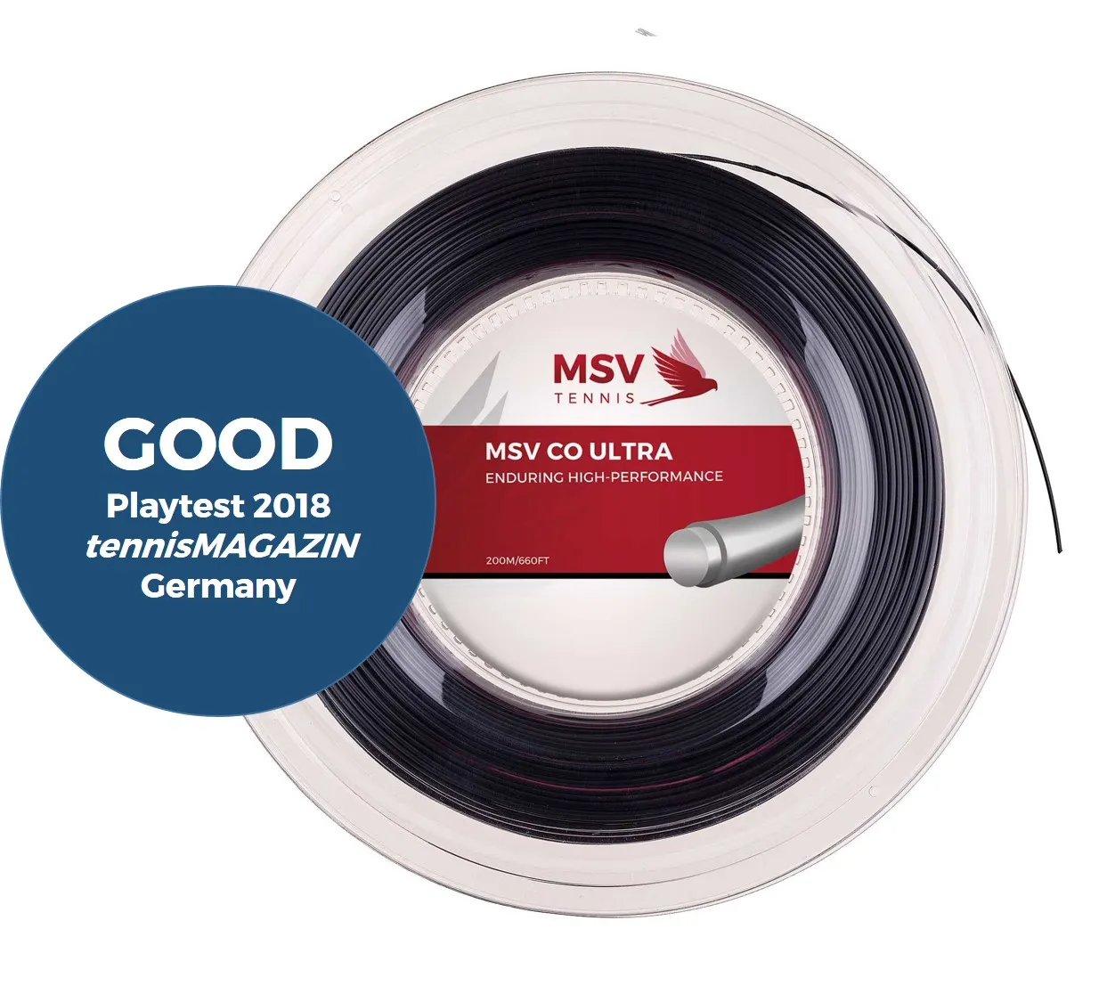 MSV Co Ultra Black 200M — теннисная ракетка Струны MSV Co Ultra Black 200M